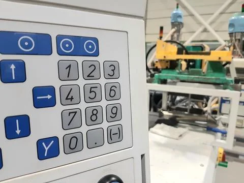 Industrial-cnc-control-panel-01 Stock Photos