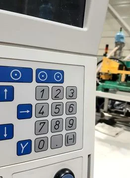 Industrial-cnc-control-panel-02 Stock Photos