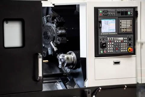 Industrial CNC machine Stock Photos