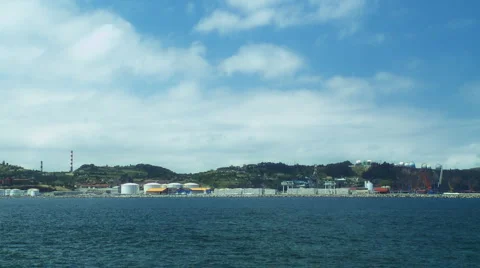 Industrial coast Stock Footage 5505435