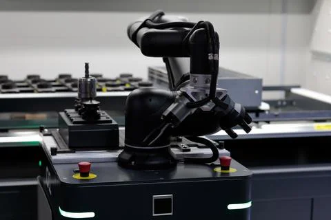 Industrial collaborative mobile robot manipulator Stock-Fotos