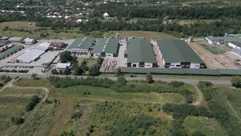 Industrial Complex from Above Video stock 316584797