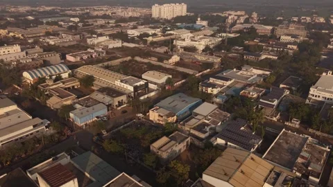 Industrial Complex Factory Ventilation Systems and Modern Warehouse Stock Footage 330326017