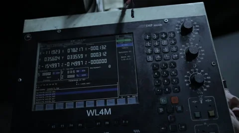 Industrial Computer in manufacturing Stock Footage 60468145
