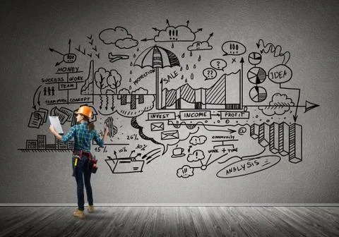 Industrial construction and maintenance Stock Photos