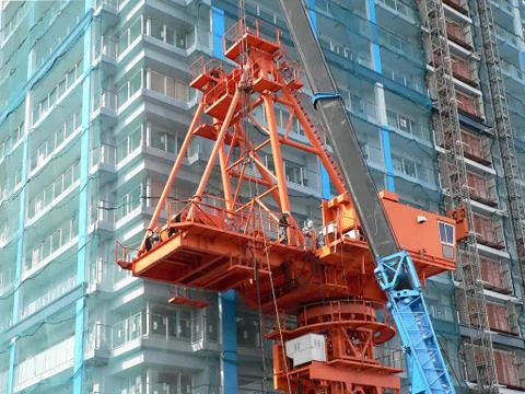 Industrial construction crane Stock Photos
