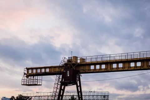 Industrial construction cranes Stock Photos