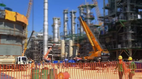 Industrial construction , Time lapse Stock Footage 45100042
