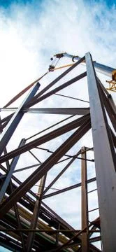 Industrial construction worker frames Stock Photos