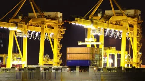 Industrial Container Cargo freight ship Stock Footage 21816084