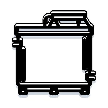 Industrial container with handle for liquid storage Illustration