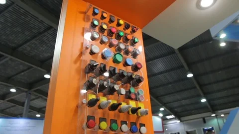 Industrial Control Buttons Stock Footage 103044128