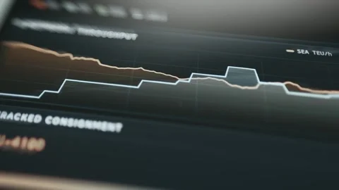 Industrial Control Dashboard Dark Technology showing secure data Stock-Footage 337873115