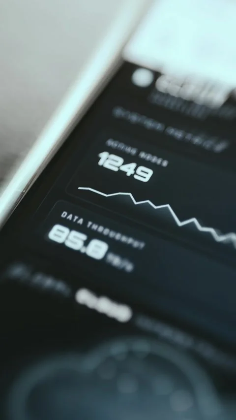 Industrial Control Dashboard Data Display showing analytical results Stock Footage 337872187