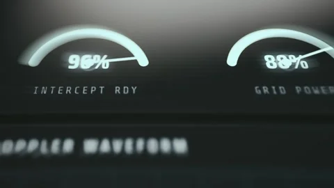Industrial Control Dashboard Data Display with real time indicators Stock Footage 337872698