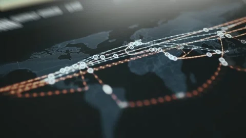 Industrial Control Dashboard Data Display showing secure data Stock-Footage 337873040