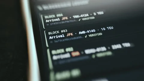 Industrial Control Dashboard Selective Focus showing secure data Stock Footage 337873161