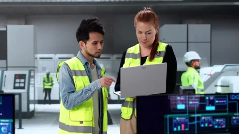 Industrial Control: Modern SCADA Desktop Software Stock Footage 315204819