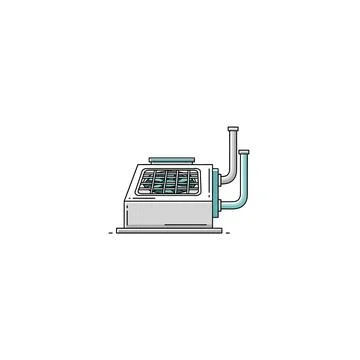 Industrial control panel machine equipment illustration with represents aut.. 库存插图