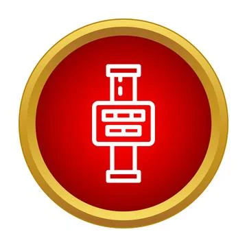 Industrial control panel switch interface vector icon 스톡 일러스트