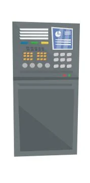 Industrial control panel vector illustration Ilustración de archivo
