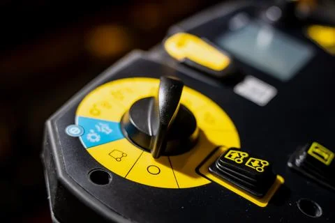 Industrial control switch symbolizing precision, technology Stock Photos