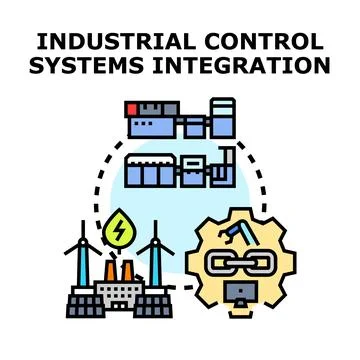 Industrial control systems integrating production and energy イラスト素材