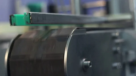 Industrial conveyor Stock Footage 73387558