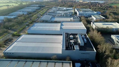 Industrial cooling and ventilation systems, HVAC and distribution centres UK Vidéo 326162929