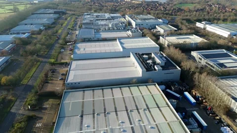 Industrial cooling and ventilation systems, HVAC and distribution centres UK Vidéo 326162930