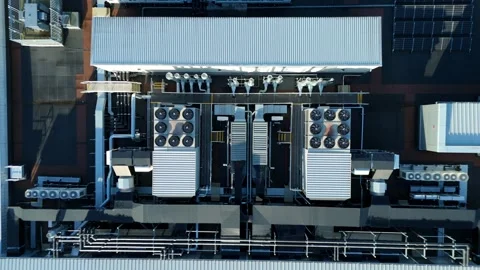 Industrial cooling and ventilation systems, HVAC and distribution centres UK Vidéo 326162947