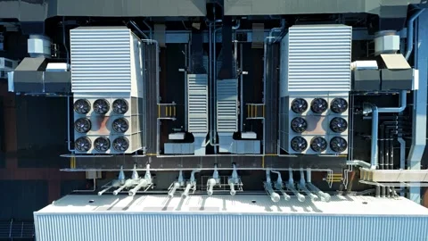 Industrial cooling and ventilation systems, HVAC and distribution centres UK Vidéo 326162957