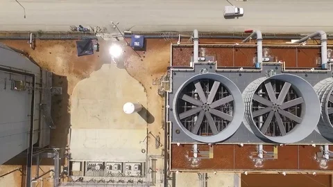 Industrial cooling towers Stock Footage 83734682