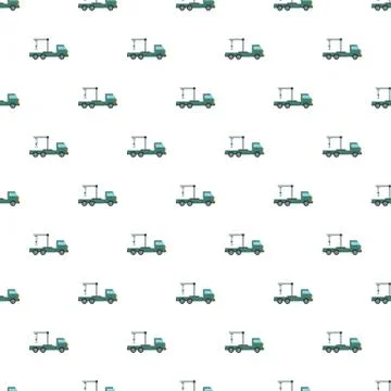 Industrial crane pattern seamless vector Stock Illustration