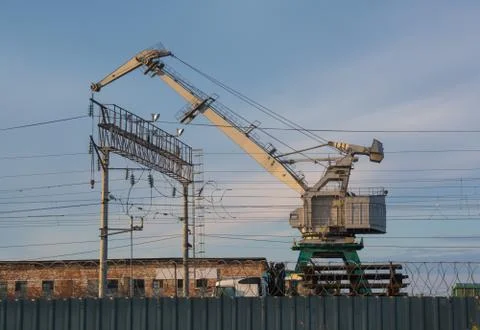 Industrial crane Foto stock