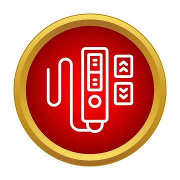 Industrial crane remote control icon for lifting operations Stock Illustration