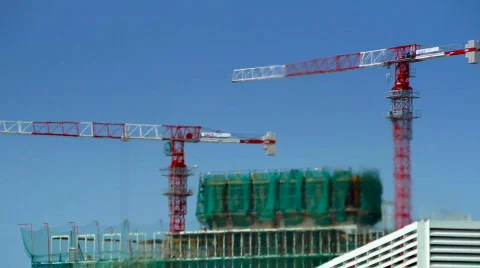 Industrial cranes Stock Footage 869144