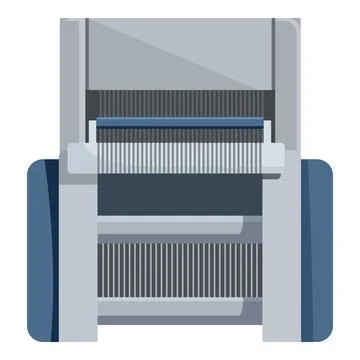 Industrial cutting machine slicing vegetables for food processing Stock Illustration