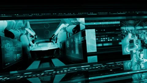 Industrial cyberworld Stock Footage 256082266