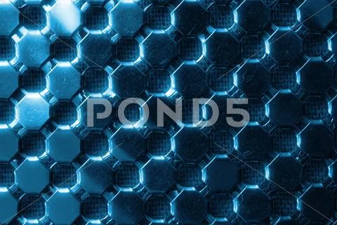 Industrial dark blue metal background Stock Photos