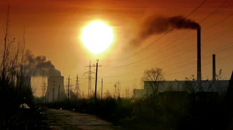 Industrial dawn edit1 Stock Footage 700568