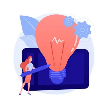 Industrial design abstract concept vector illustration. Illustrazione stock