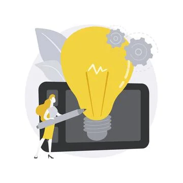 Industrial design abstract concept vector illustration. Illustrazione stock