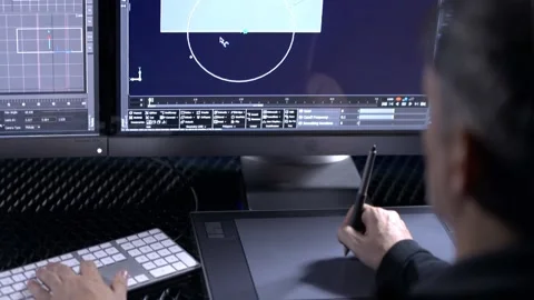 Industrial Designer Working Stock Footage 200706436