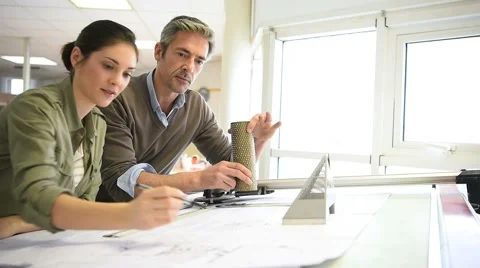 Industrial designers working on project in office Stock-Footage 59772217