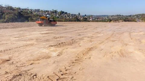Industrial Development Earthworks Machine Stock Photos