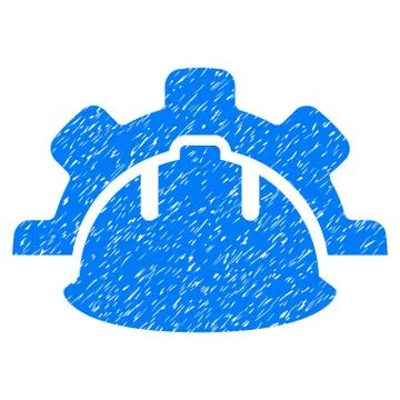 Industrial Development Grainy Texture Icon Stock Illustration