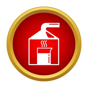 Industrial distillation process chemistry flat icon design Иллюстрация