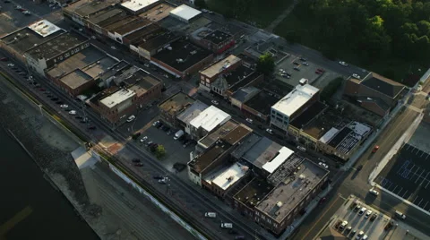 Industrial District Fly By Video stock 42579300