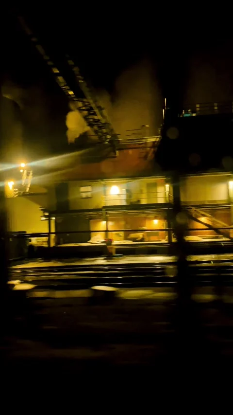 Industrial drive by Stock Footage 279521699